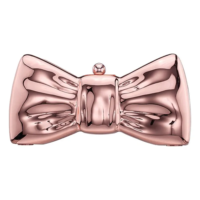 N By Nina Metal Bow Minaudiere Evening Bag
