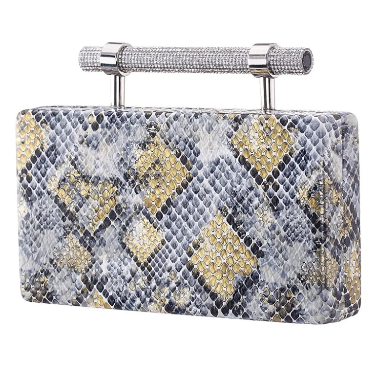 N By Nina Snake Minaudiere Evening Bag