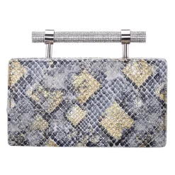 N By Nina Snake Minaudiere Evening Bag