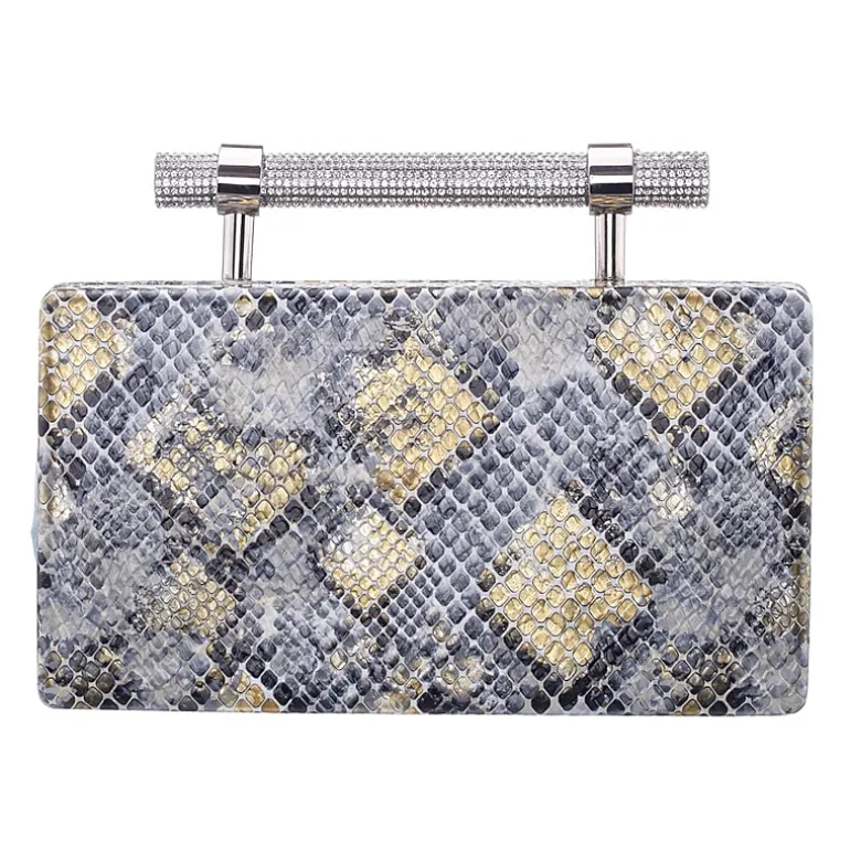 N By Nina Snake Minaudiere Evening Bag