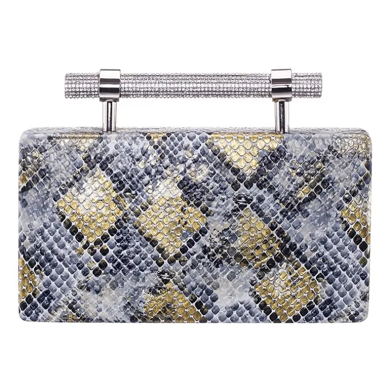 N By Nina Snake Minaudiere Evening Bag
