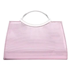 N By Nina Textured Metallic Satchel Evening Bag