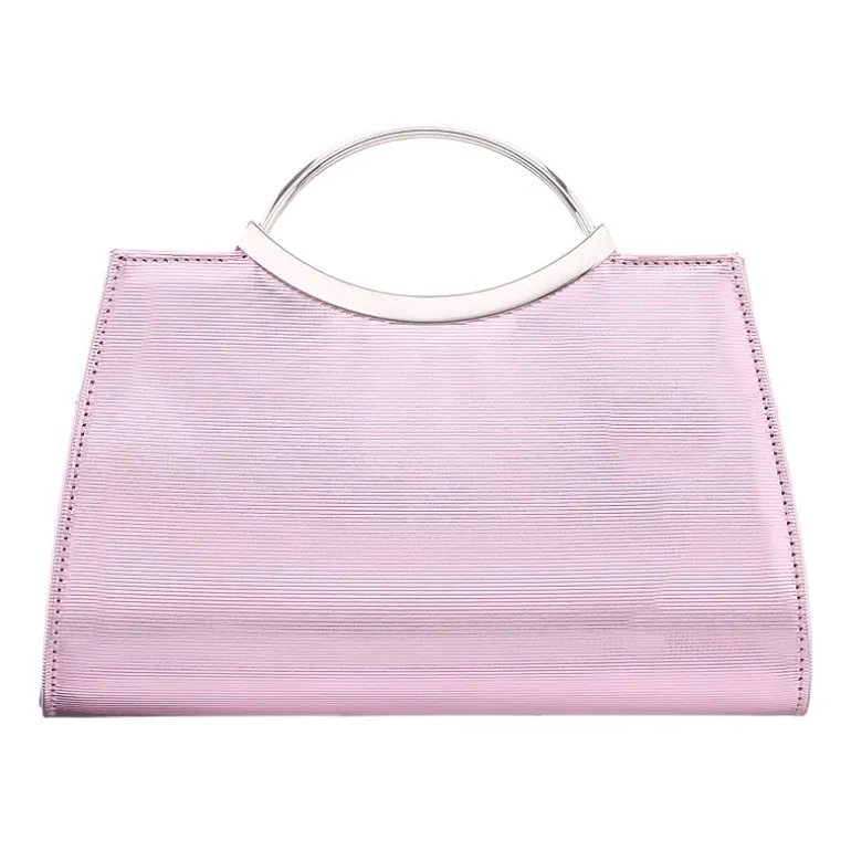 N By Nina Textured Metallic Satchel Evening Bag