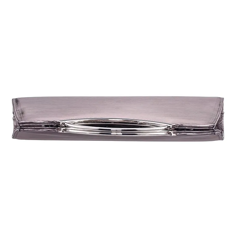 N By Nina Textured Metallic Satchel Evening Bag