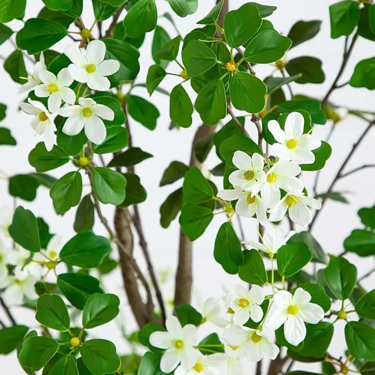 Nearly Natural 6' Dogwood With Real Touch Leaves Artificial Plant