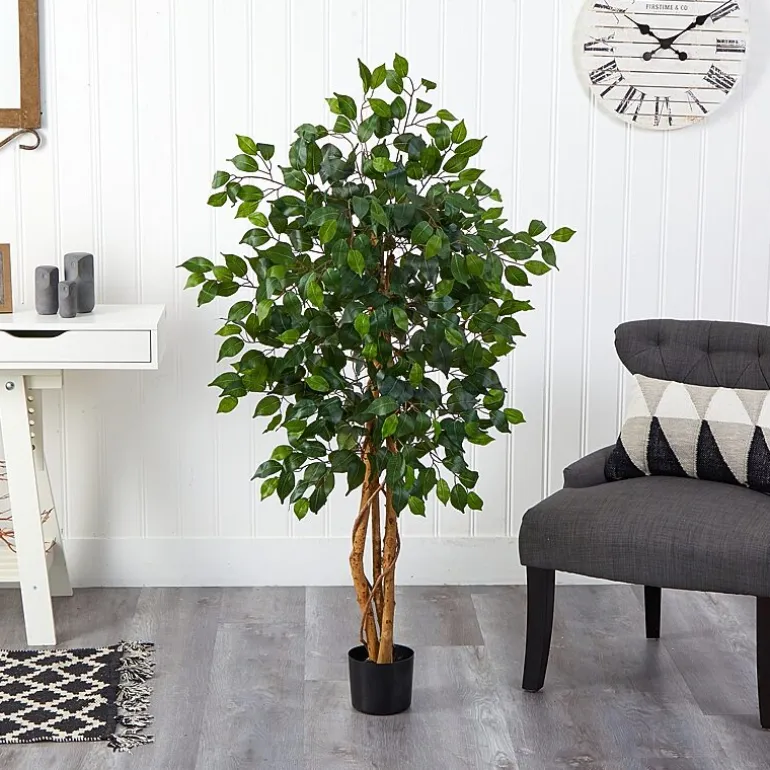 Nearly Natural 4ft. Green Ficus Indoor Artificial Tree