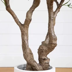 Nearly Natural 6ft. Green Grand Olive Indoor Artificial Tree