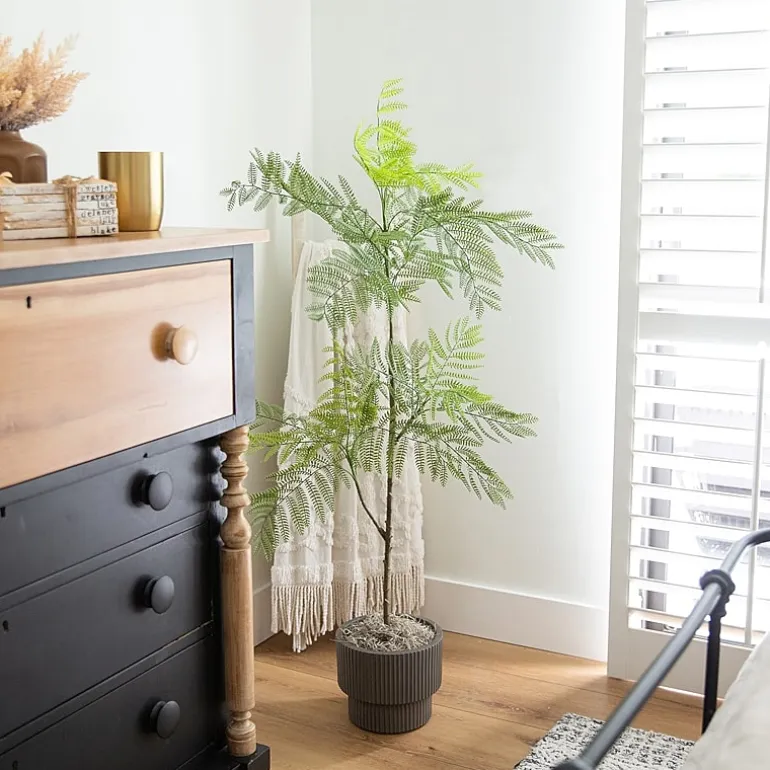 Nearly Natural 5ft. Green Minimalist Jacaranda Artificial Plant