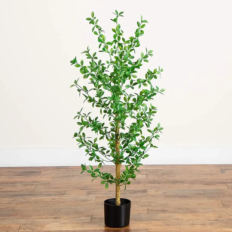 Nearly Natural 4ft Shady Lady Black Olive Indoor Artificial Tree
