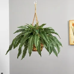 Nearly Natural 22in Green Fern Artificial Plant