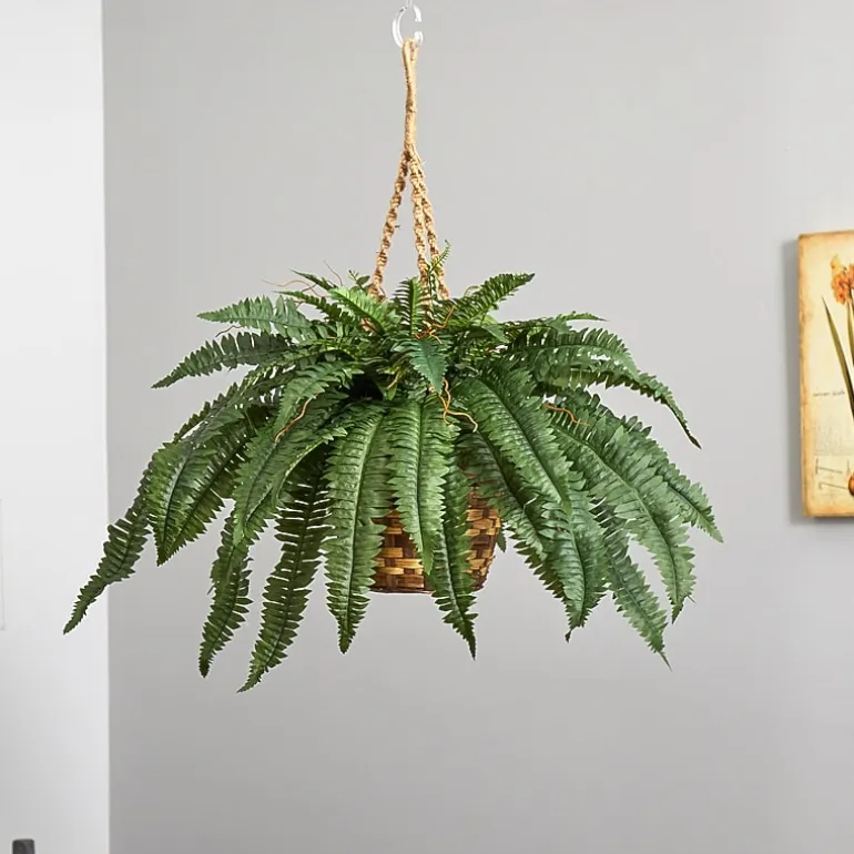 Nearly Natural 22in Green Fern Artificial Plant