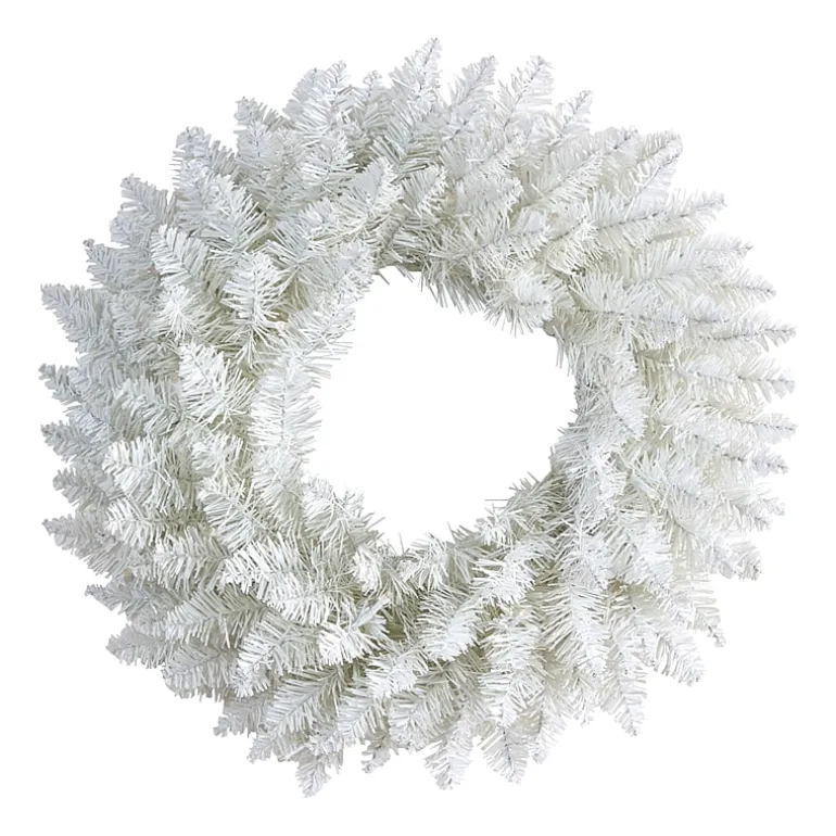 Nearly Natural 18" Spruce Indoor Pre-Lit Christmas Wreath