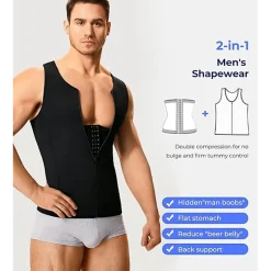 Nebility Mens Compression Tank Top Body Shaper