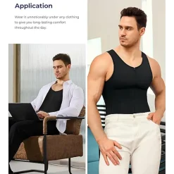 Nebility Mens Compression Tank Top Body Shaper