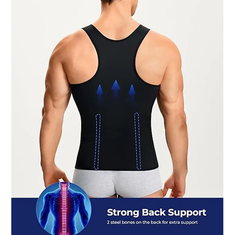 Nebility Mens Compression Tank Top Body Shaper