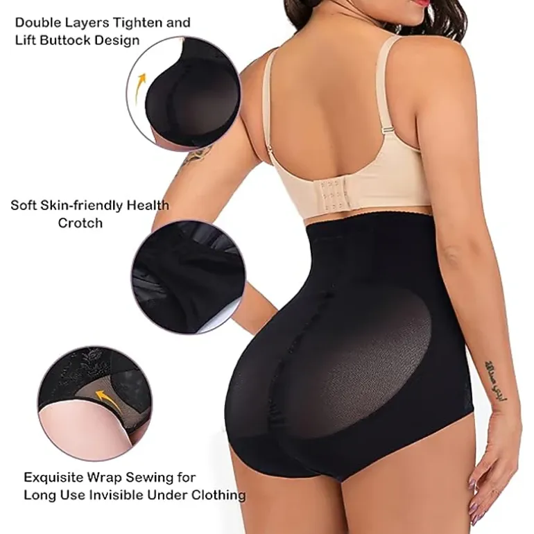 Nebility Women High Waist Tummy Control Shapewear Shorts