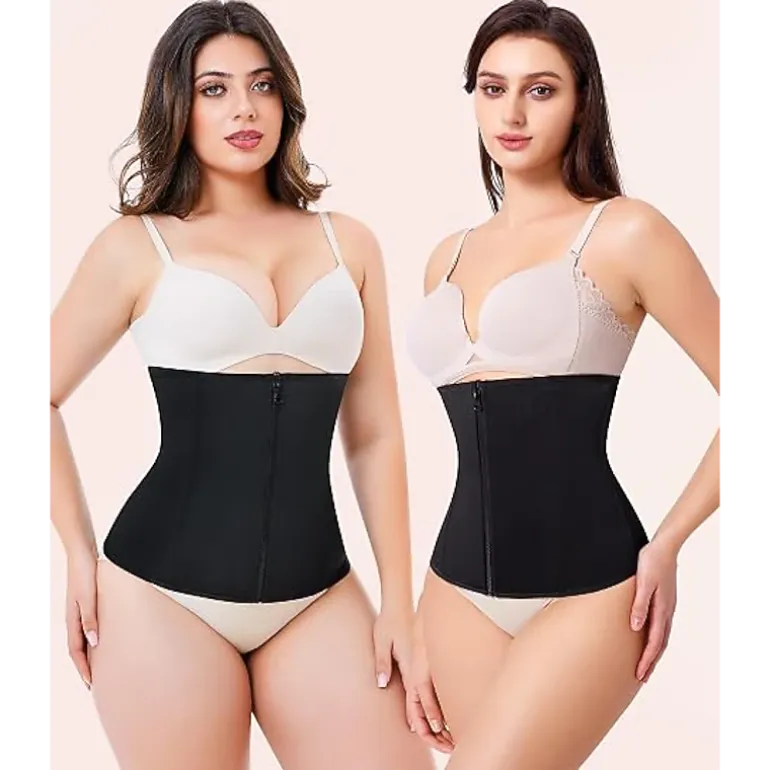 Nebility Women Zipper Tummy Control Waist Trainer Corset