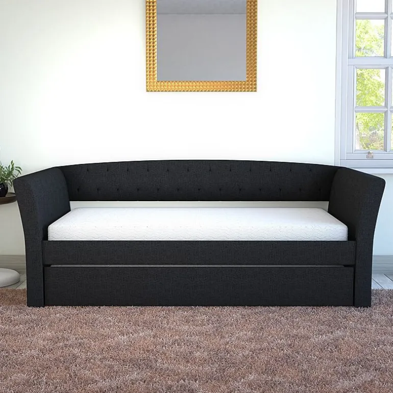 Nellie Upholstered Wooden Daybed