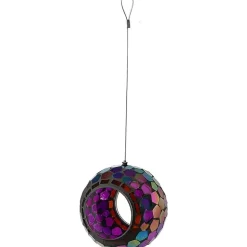 Net Health Shops Round Mosaic Glass Bird Feeder