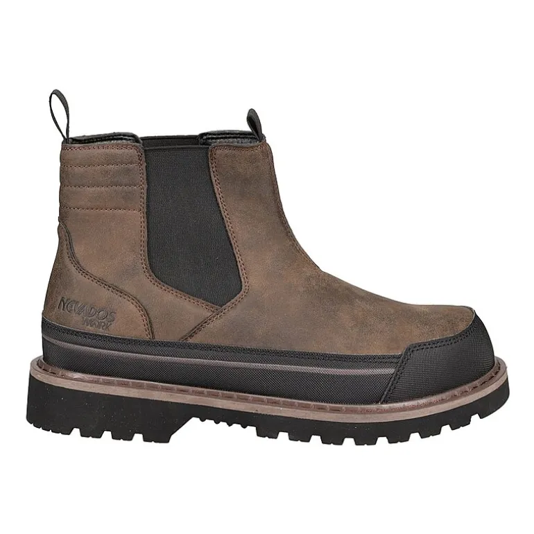 NEVADOS Mens Foreman Slip Resistant Flat Heel Work Boots