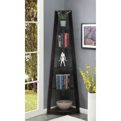 Newport 5 Tier Corner Bookshelf