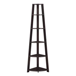 Newport 5 Tier Corner Bookshelf