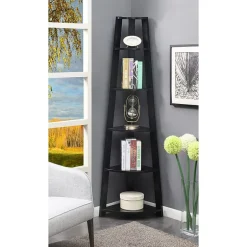 Newport 5 Tier Corner Bookshelf