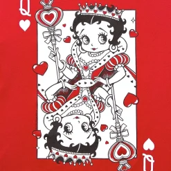 New World Womens Juniors Crew Neck Short Sleeve Loose Fit Betty Boop Graphic T-Shirt