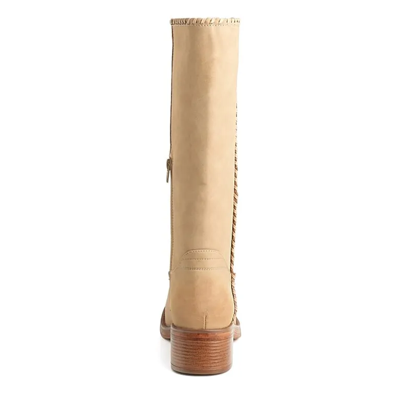 New York & Company Womens Carmen Stacked Heel Over the Knee Boots