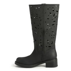 New York & Company Womens Curtis Stacked Heel Over the Knee Boots