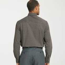 Nick Graham Mens Spread Collar Long Sleeve Shirt + Tie Set