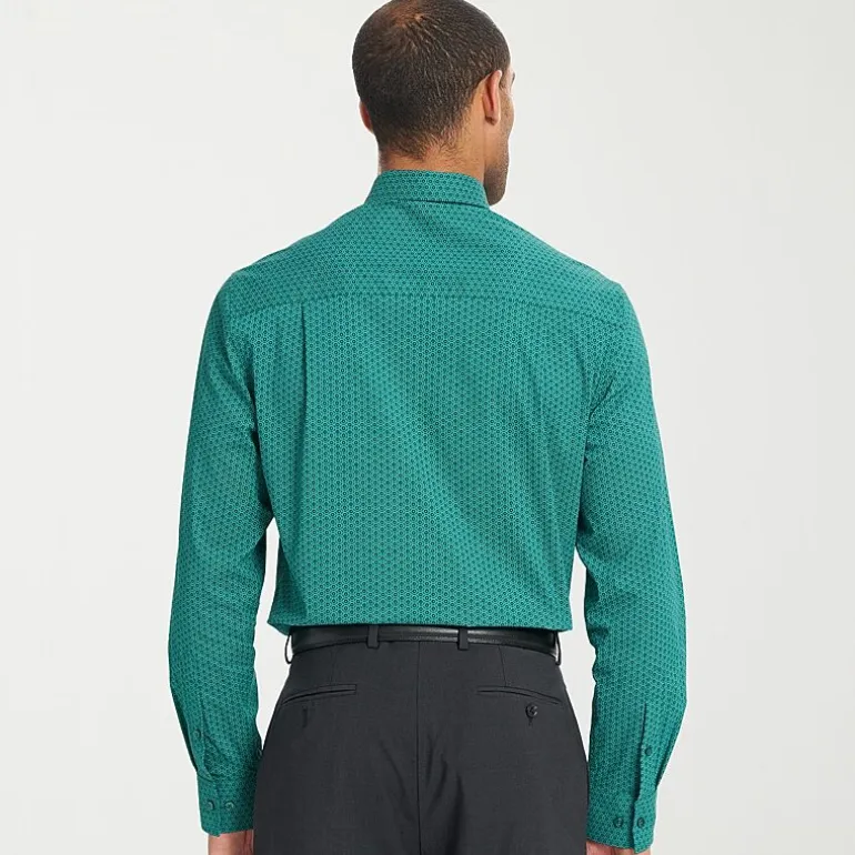 Nick Graham Mens Spread Collar Long Sleeve Shirt + Tie Set