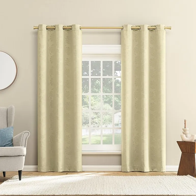Nicola Grommet Top Light-Filtering Set of 2 Curtain Panel