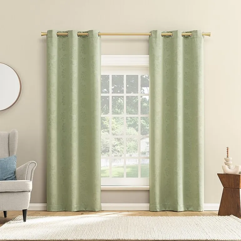 Nicola Grommet Top Light-Filtering Set of 2 Curtain Panel