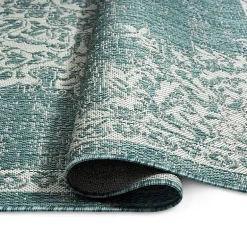 Nicole Miller Country Azalea Medallion UV Protection Washable Outdoor Rectangular Area Rug