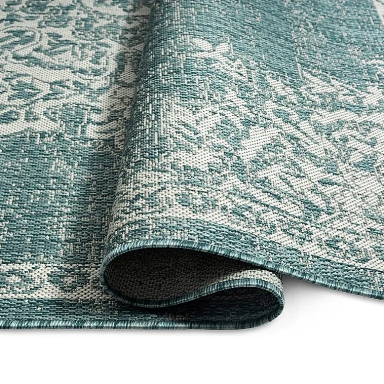 Nicole Miller Country Azalea Medallion UV Protection Washable Outdoor Rectangular Area Rug