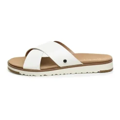 Nicole Miller Womens Fencie Criss Cross Strap Flat Sandals