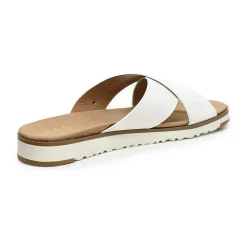 Nicole Miller Womens Fencie Criss Cross Strap Flat Sandals