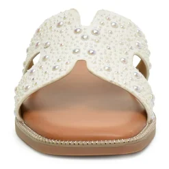 Nicole Miller Womens Heston Flat Sandals