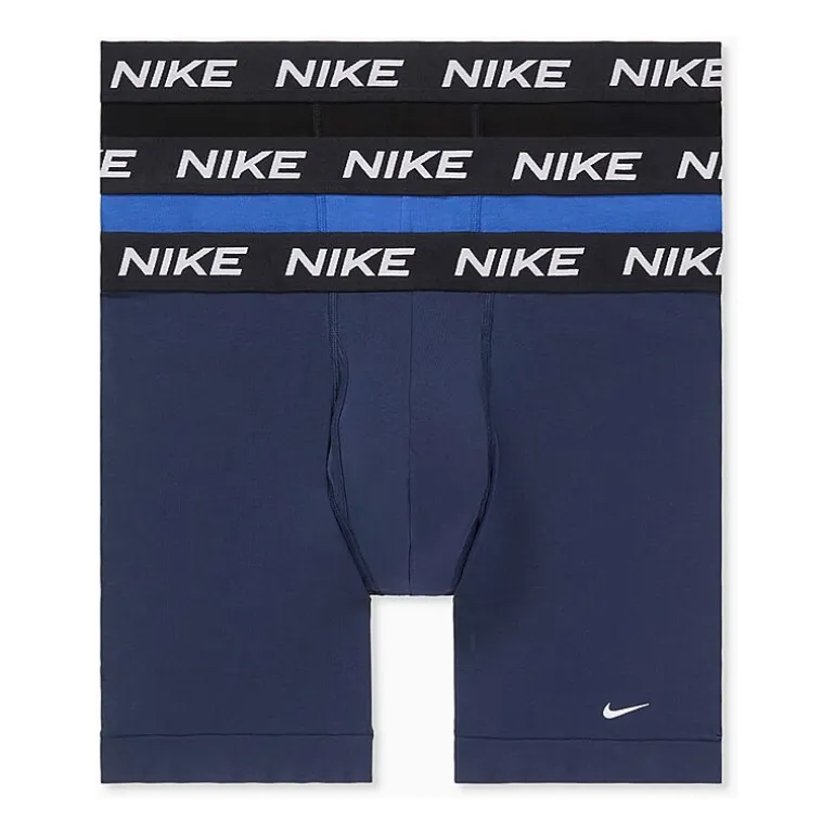 Nike All Day Cotton Stretch Mens 3 Pack Boxer Briefs Ke1310-001
