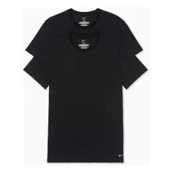 Nike All Day Cotton Stretch Mens 2 Pack Short Sleeve Crew Neck Moisture Wicking T-Shirt