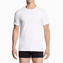 Nike All Day Cotton Stretch Mens 2 Pack Short Sleeve Crew Neck Moisture Wicking T-Shirt