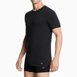 Nike All Day Cotton Stretch Mens 2 Pack Short Sleeve Crew Neck Moisture Wicking T-Shirt