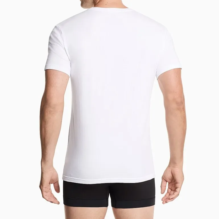 Nike All Day Cotton Stretch Mens 2 Pack Short Sleeve V Neck Moisture Wicking T-Shirt