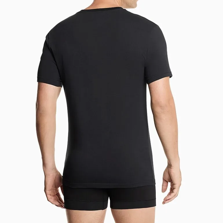 Nike All Day Cotton Stretch Mens 2 Pack Short Sleeve V Neck Moisture Wicking T-Shirt