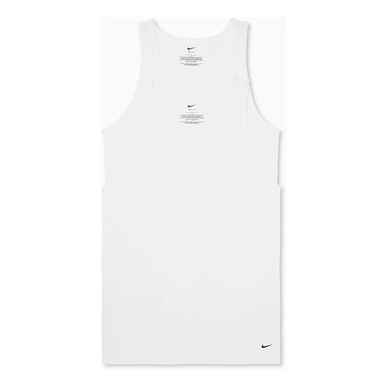 Nike All Day Cotton Stretch Mens U Neck Sleeveless 2 Pack Tank