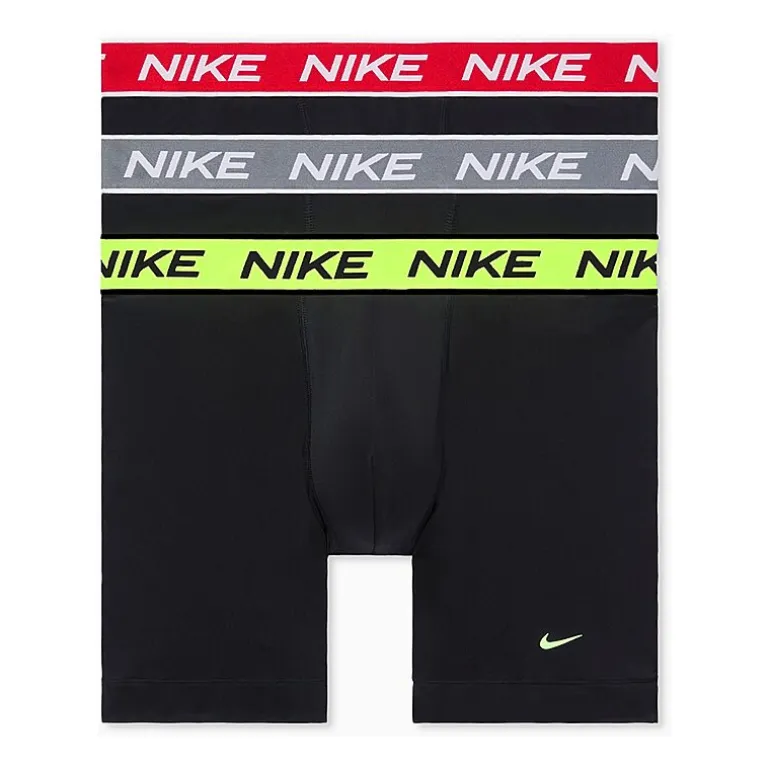 Nike All Day Microfiber Stretch Mens 3 Pack Boxer Briefs Ke1306-001