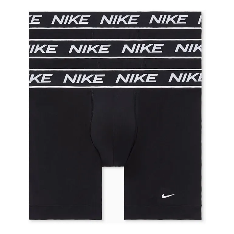 Nike All Day Microfiber Stretch Mens 3 Pack Boxer Briefs Ke1306-001