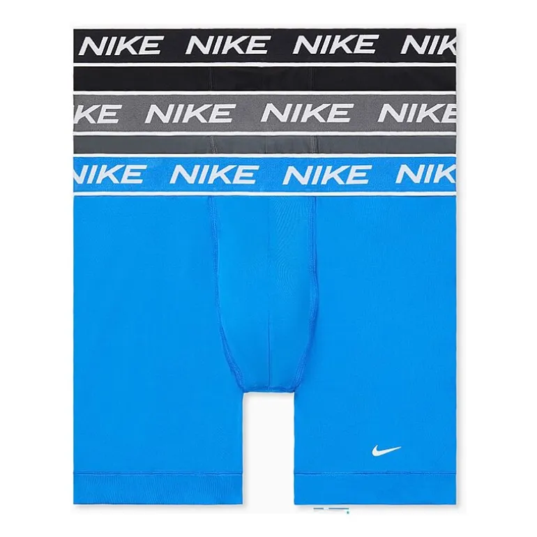 Nike All Day Microfiber Stretch Mens 3 Pack Boxer Briefs Ke1306-001