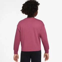 Nike Big Kid Girls Crew Neck Long Sleeve Active T-Shirt